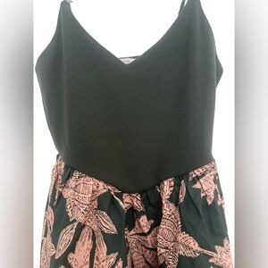 Maurices Green and Pink Floral Dress